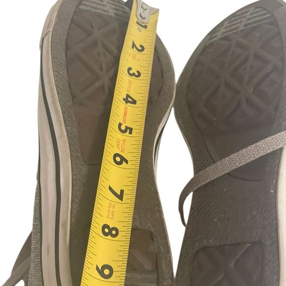 Converse Sneaker Womens 9 All Star Low Top Gray Material Punk Retro 90's Grunge - Picture 13 of 14